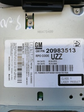 4501 OPEL ASTRA J IV РАДИО CD-ДИСПЛЕЙ 20983513