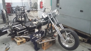 przednie zawieszenie springer chrom