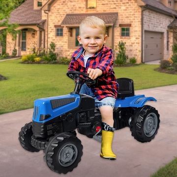 OGROMNY TRAKTOR NA PEDAŁY TRAKTOREK ROWEREK JEŹDZIK DLA DZIECKA Z KLAKSONEM