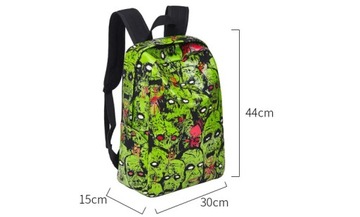 Зомби Скелет Череп Дизайнер Женщины Мужчины Школьная сумка Светоотражающий рюкзак