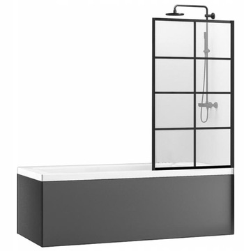 Parawan Nawannowy Czarny 70 cm LAGOS 1 Stały Rea