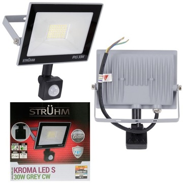 Naświetlacz lampa LED KROMA 30W + czujnik ruchu CW