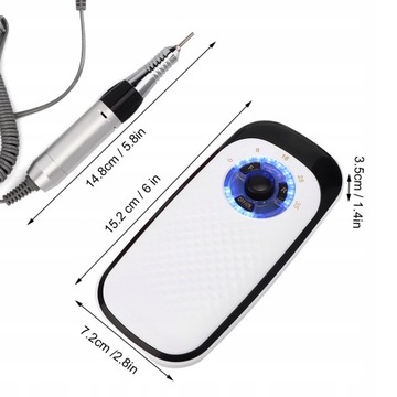 Аккумуляторная дрель для ногтей, 35000 об/мин.