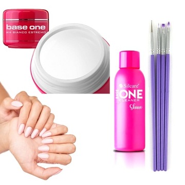 Набор строительных гелей Silcare Base One, кисть 30 г