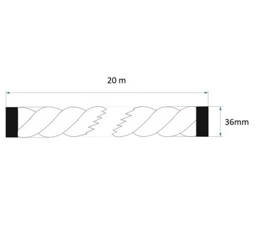 ДЖУТОВАЯ ВЕРЕВКА 36ММ, 20 МЕТРОВ, ТОЛСТАЯ ВЕРЕВКА + БЕСПЛАТНО