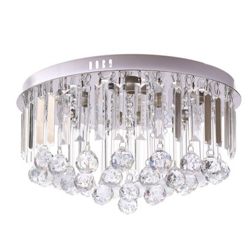 48cm kryształowa okrągła lampa sufitowa E14