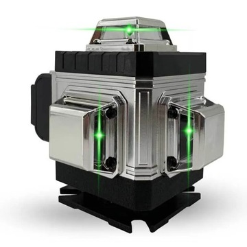 POZIOMICA LASEROWA LASER KRZYŻOWY 16 LINII SAMOPOZIOMUJĄCY 360° + 2xAKU
