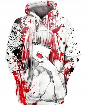 Bluza 3D ANIME MANGA AHEGAO DEVIL GIRL