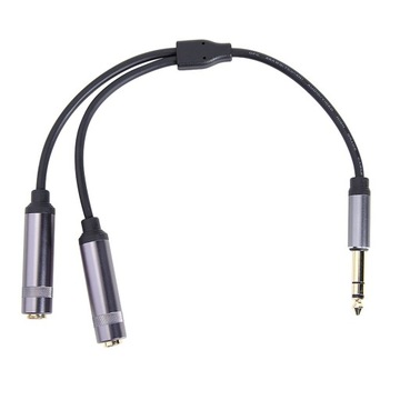 Kabel 6,35 mm do 2 6,5 mm Złącze męskie na