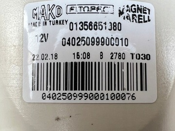 FIAT FIORINO HALOGEN PRAVÝ PŘEDNÍ 01356651080
