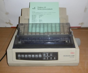 OKI MICROLINE 3320 USB, 9 PIN, GE7000B, port LPT i USB, UŻYWANA