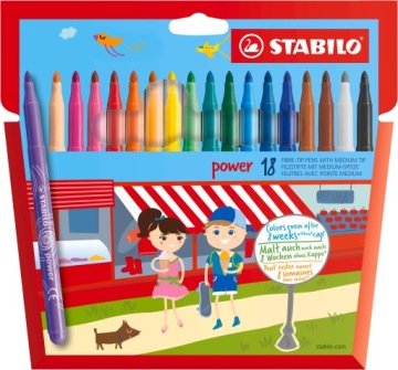 Фломастери STABILO POWER [18]