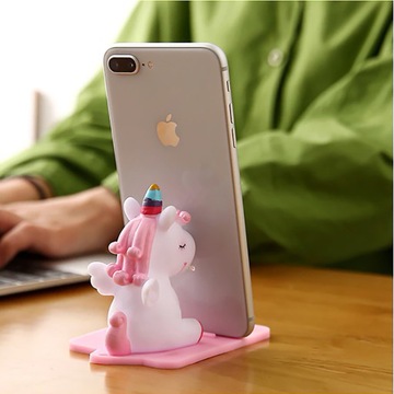 ПОДСТАВКА ДЕРЖАТЕЛЬ ДЛЯ ТЕЛЕФОНА ДЕТСКИЙ СИЛИКОНОВЫЙ ЕДИНОРОГ