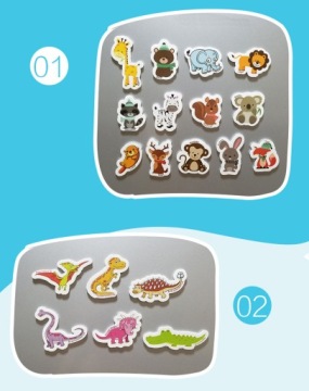 МАГНИТЫ НА ХОЛОДИЛЬНИК ЖИВОТНЫЕ 40 ШТ В БАНКЕ