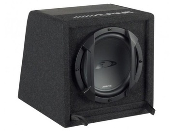 ALPINE SWE-815 + ПУЛЬТ ДУ + МОНТАЖНЫЕ КАБЕЛИ / ACTIVE BASS BOX