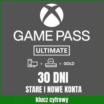 XBOX GAME PASS ULTIMATE 1 MIESĄC 30 DNI EA PLAY + LIVE GOLD + CORE