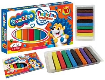 PLASTELINA BAMBINO 10 kolorów St.Majewski