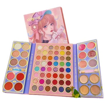 CIENIE DO POWIEK ZESTAW DO MAKIJAŻU DLA DZIECI MAKE UP PALETA 68 CIENI