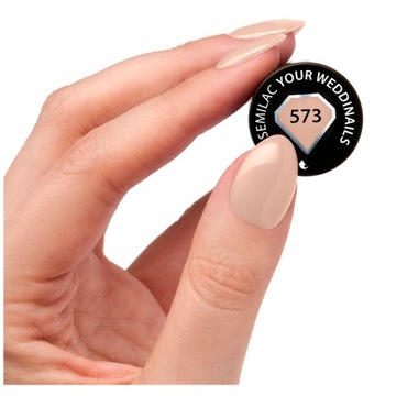 SEMILAC LAKIER HYBRYDOWY 573 YOUR WEDDINAILS 7ml