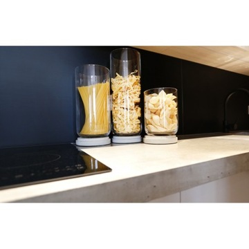 СТЕКЛЯННЫЙ АППАРАТ НА БЕТОННОМ ОСНОВАНИИ ваза Ø15,2x40см