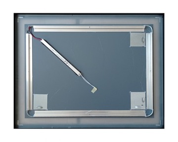Зеркало для ванной со светодиодной подсветкой 60x80, пескоструйная обработка, в рамке