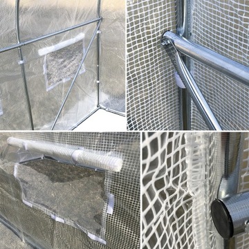 Фольгированный туннель Теплица 3х8м ТОЛЩИНА трубы 25мм + 10 точек автоматического полива