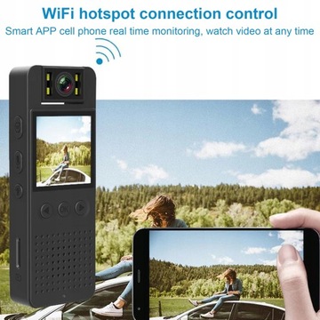 WIFI МАЛЕНЬКАЯ КАМЕРА С ЖК-ЭКРАНОМ HD 1080P ВРАЩЕНИЕ