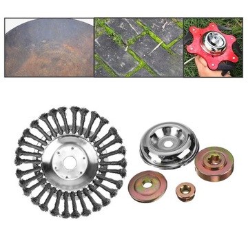 Головка триммера с поворотной проволочной щеткой, Поворотная щетка из стальной проволоки, 10 дюймов