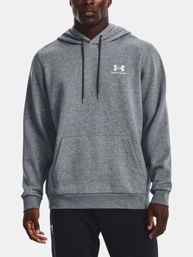 BLUZA MĘSKA Z KAPTUREM UNDER ARMOUR DRESOWA SPORTOWA BAWEŁNA 1373880-012