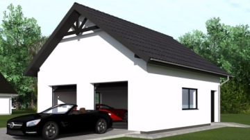 PROJEKT GARAŻU DWUSTANOWISKOWEGO G227