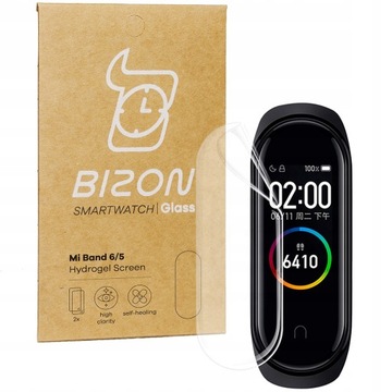 Folia hydrożelowa Bizon do Xiaomi Mi Band 6/ 5, 2 sztuki