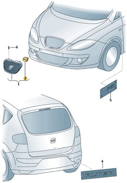 ORIGINÁLNÍ ZNAKY / ZNAK SEAT 5P0853679739