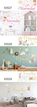 Детские наклейки на стену, наклейка с именем ребенка