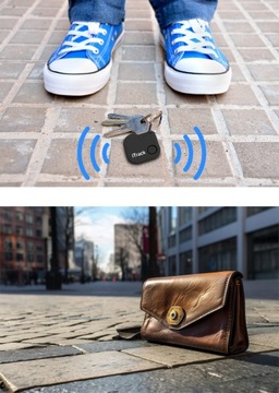 iTrack1 Lokalizator Bluetooth 5.0 Brelok Kluczy Portfela Alarm na PREZENT