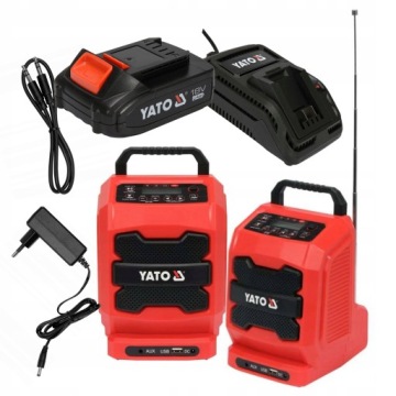 YATO RADIO BUDOWLANE AKUMULATOROWO SIECIOWE +2Ah