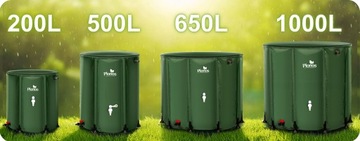 Zbiornik na Deszczówkę składany BECZKA NA Wodę z Rynny 200L PLONOS