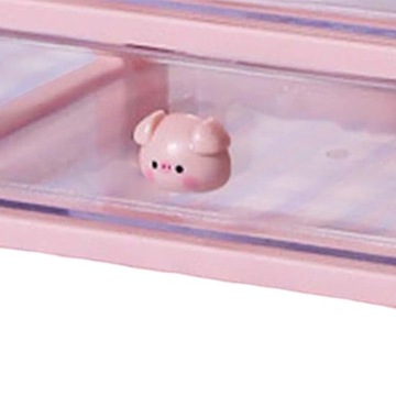 органайзер для хранения ящиков 2 ящика Розовый