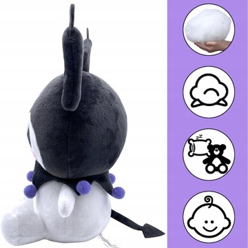 MASKOTKA KUROMI SANRIO CREWMATE PLUSZ 25CM