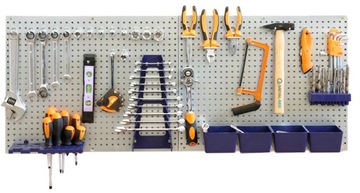 ПЕРФОРИРОВАННАЯ ИНСТРУМЕНТАЛЬНАЯ ДОСКА 1116х458мм НАБОР ИЗ 34 ЭЛЕМЕНТОВ PGT1