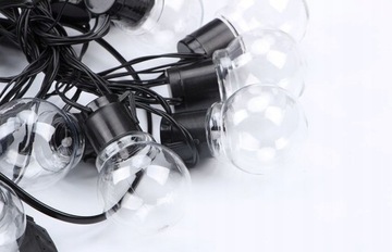 Садовая гирлянда на солнечных батареях LED теплая 20 светодиодов 5 м