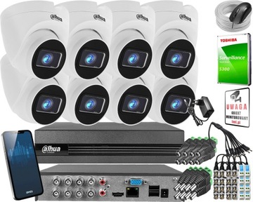 DAHUA Monitoring zestaw kamer 8x kamer