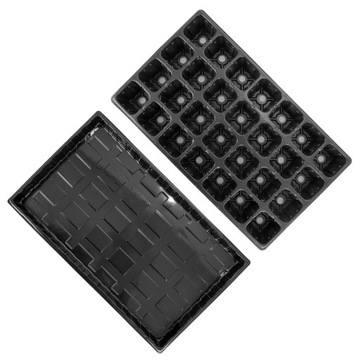 Мультигоршок с подставкой - Лоток посевной 53х32х5см 28 ячеек