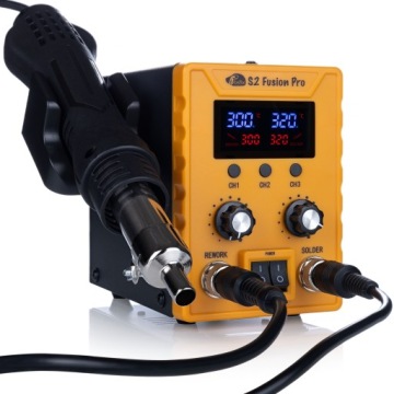 ПАЯЛЬНАЯ СТАНЦИЯ ROSFIX S2 FUSION PRO 2IN1 HOT AIR 760W LCD ESD WELDER