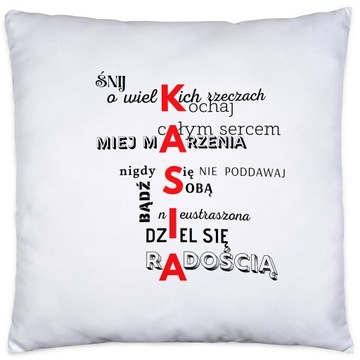 PODUSZKA MOTYWACYJNA Z IMIENIEM KASIA, KATARZYNA