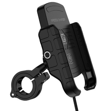 MOTOCYKLOWY UCHWYT TELEFON INDUKCYJNY QI IMADŁO