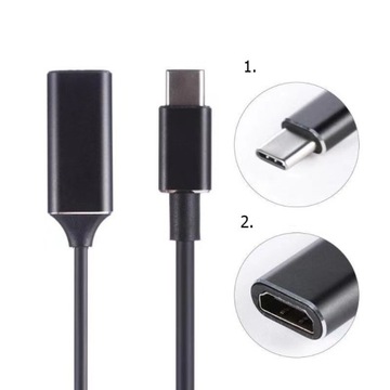 КАБЕЛЬ-АДАПТЕР USB-C 3.1 К адаптеру HDMI 4K UHD MHL для Macbook Samsung