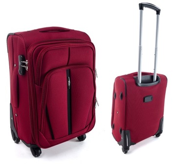 МАЛЕНЬКИЙ ТКАНЕВЫЙ ДОРОЖНЫЙ ЧЕМОДАН СУМКА НА 4 КОЛЕСАХ