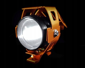 2 светодиодные галогенные лампы для мотоциклов, четыре фары