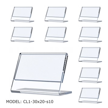 Cenówka z plexi, Stojak na opis CL1-30x20 10 sztuk