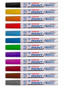 Marker olejowy gruby SNOWMAN żółty